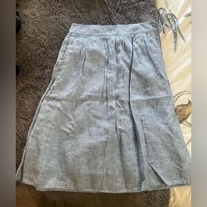 J. Crew Light Blue A-Line Skirt